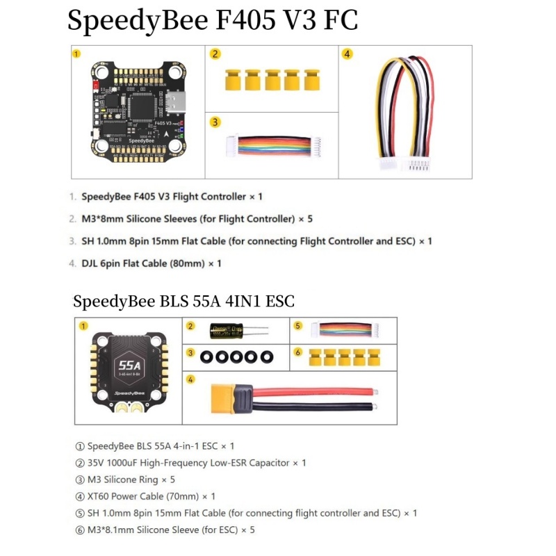 SpeedyBee F4 F405 V4 55A BLS 3 - Betaflight Fc F4 recensie en prijs